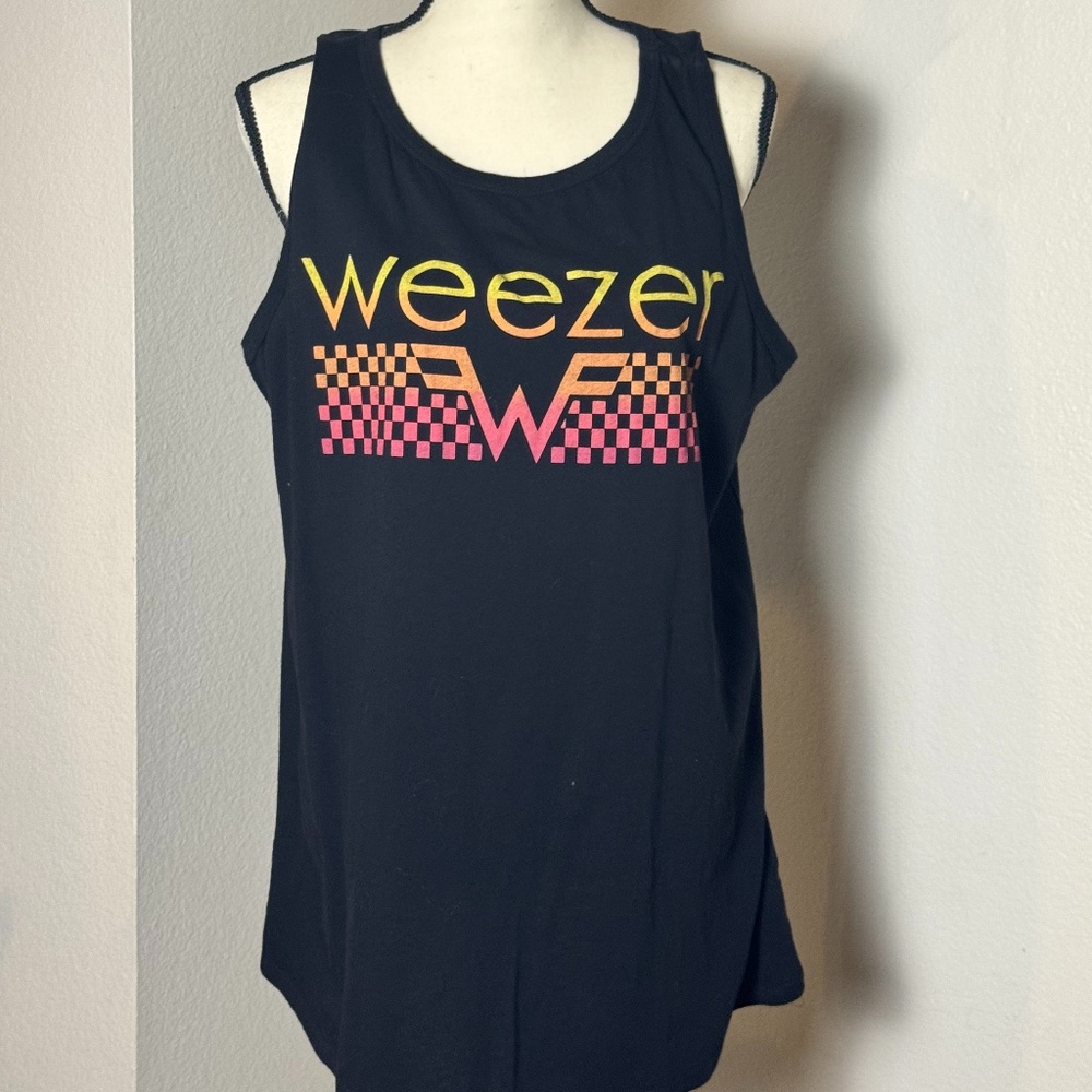 Torrid Weezer band 2x tunic-length tank top